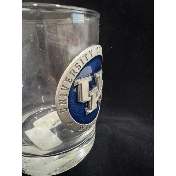 University of Kentucky UK Logo Double Old Fashioned Glass - Picture 2 of 3